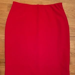 Cherry Red Pencil skirt, Size S